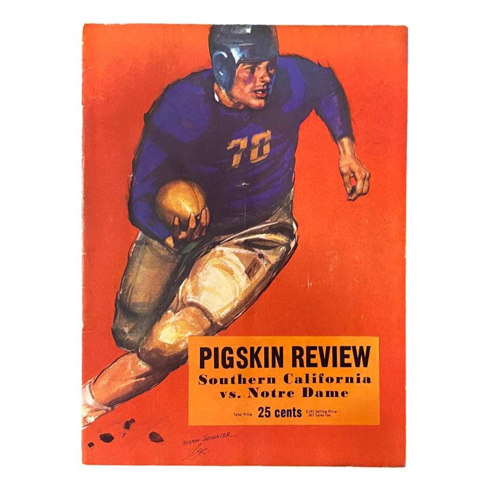 1938 Notre Dame Fighting Irish Official Game Program Pristine Auction