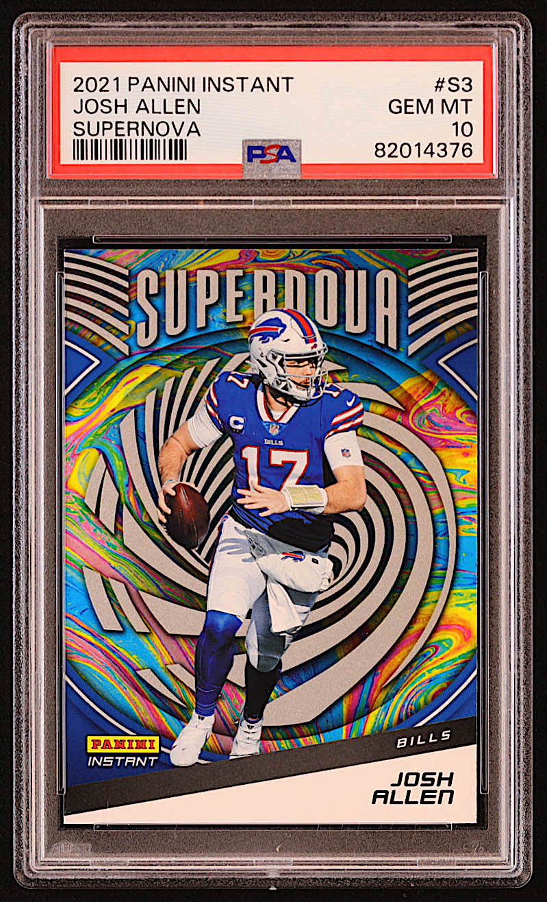 Josh Allen 2021 Panini Instant Supernova #S3 (PSA 10) at PristineAuction.com Josh Allen 2021 Panini Instant Supernova #S3 (PSA 10) at PristineAuction.com