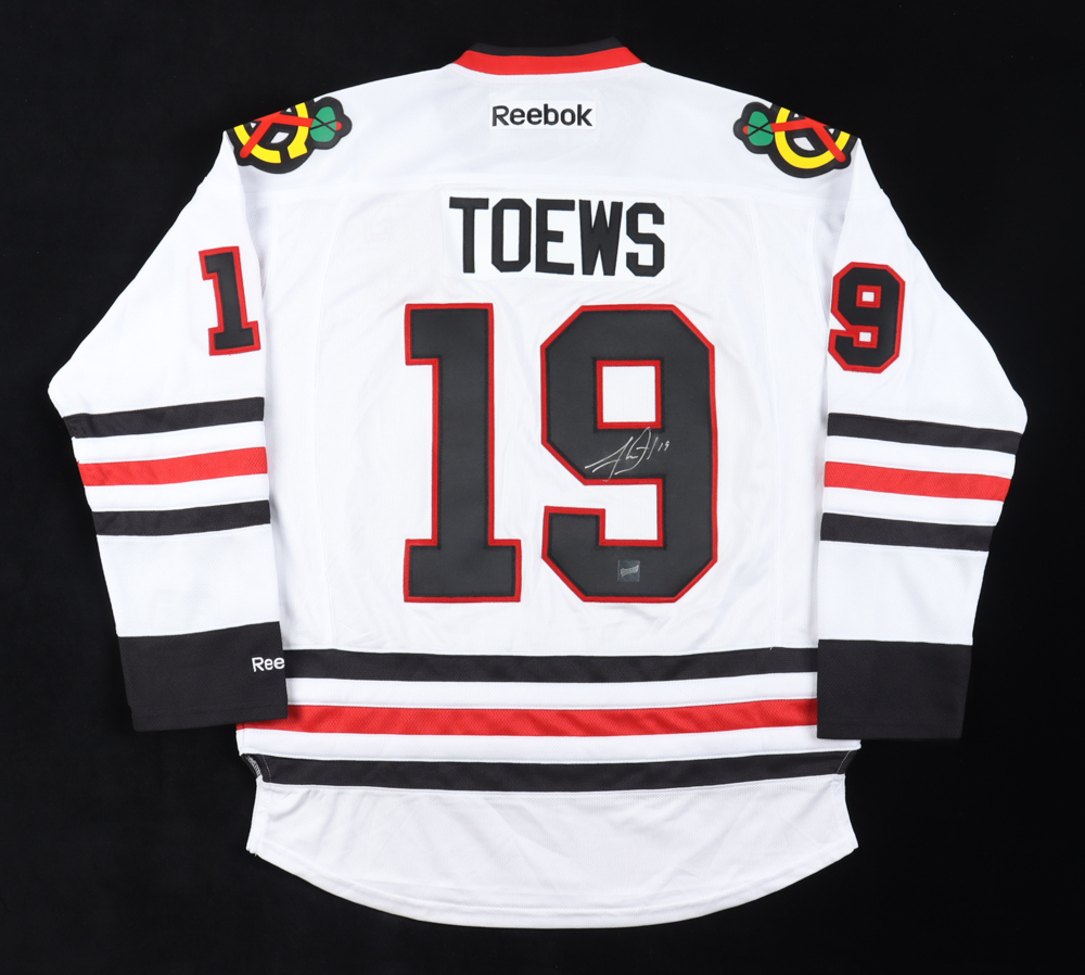 Jonathan Toews Signed Blackhawks Captain Jersey (Frameworth) at PristineAuction.com Jonathan Toews Signed Blackhawks Captain Jersey (Frameworth) at PristineAuction.com