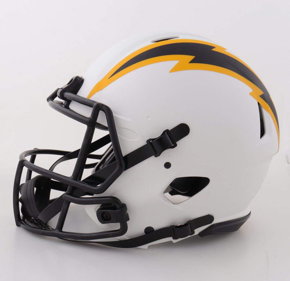 Justin Herbert Signed Chargers Full-Size Authentic On-Field Lunar Eclipse Alternate Speed Helmet Inscribed "2020 NFL ROY" (Beckett & SportsMemorabilia) at PristineAuction.com Justin Herbert Signed Chargers Full-Size Authentic On-Field Lunar Eclipse Alternate Speed Helmet Inscribed "2020 NFL ROY" (Beckett & SportsMemorabilia) at PristineAuction.com
