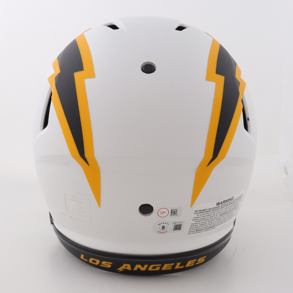Justin Herbert Signed Chargers Full-Size Authentic On-Field Lunar Eclipse Alternate Speed Helmet Inscribed "2020 NFL ROY" (Beckett & SportsMemorabilia) at PristineAuction.com Justin Herbert Signed Chargers Full-Size Authentic On-Field Lunar Eclipse Alternate Speed Helmet Inscribed "2020 NFL ROY" (Beckett & SportsMemorabilia) at PristineAuction.com