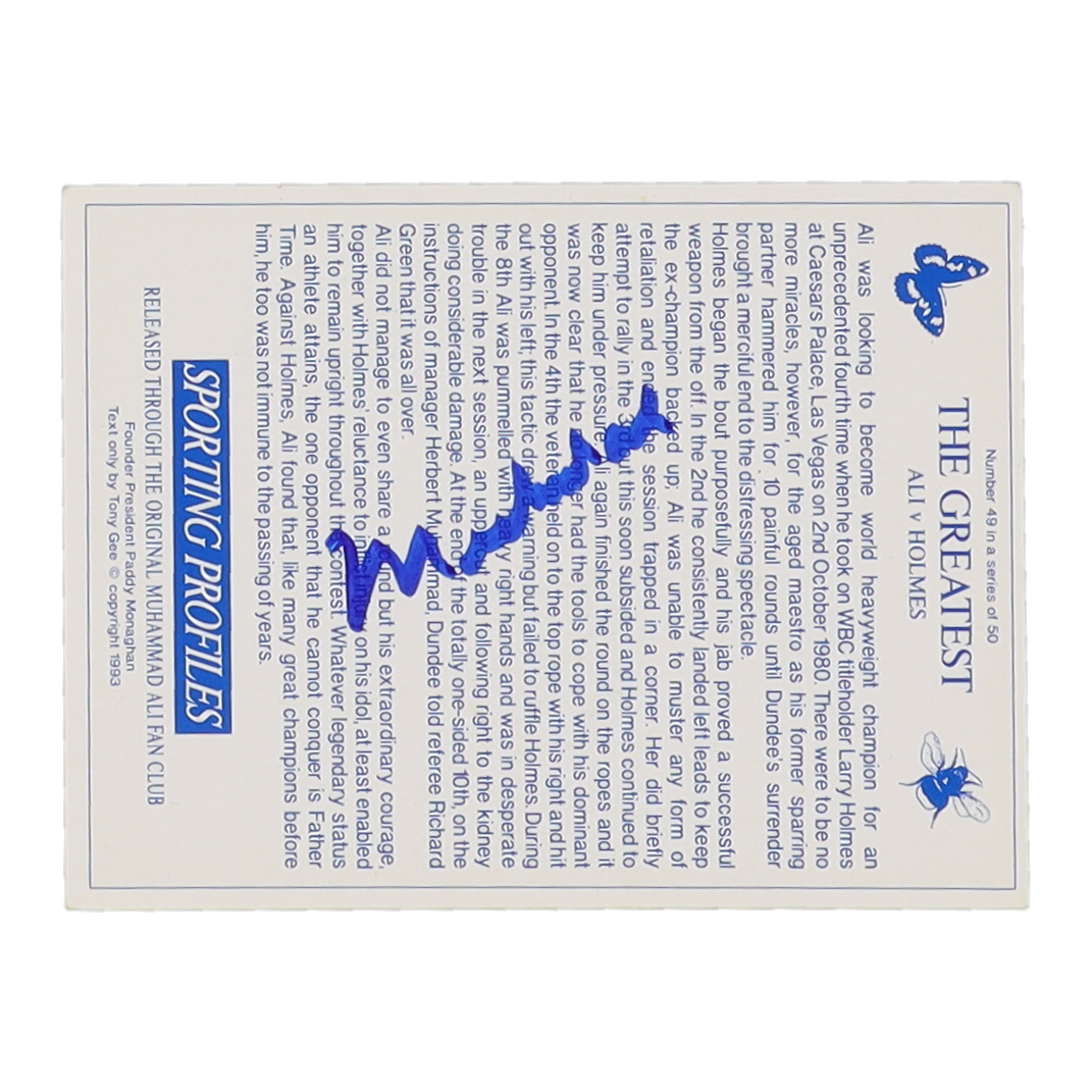 Muhammad Ali Signed Trading Card (JSA) at PristineAuction.com Muhammad Ali Signed Trading Card (JSA) at PristineAuction.com