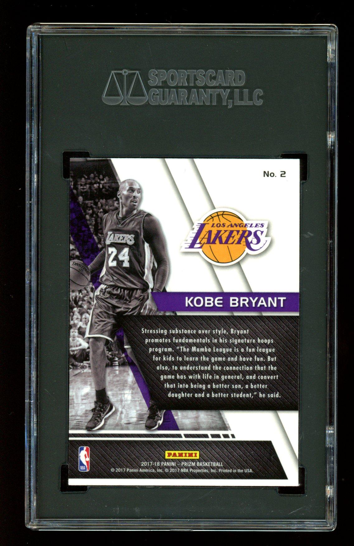 Kobe Bryant 2017-18 Panini Prizm Fundamentals #2 (SGC 9.5) at PristineAuction.com Kobe Bryant 2017-18 Panini Prizm Fundamentals #2 (SGC 9.5) at PristineAuction.com