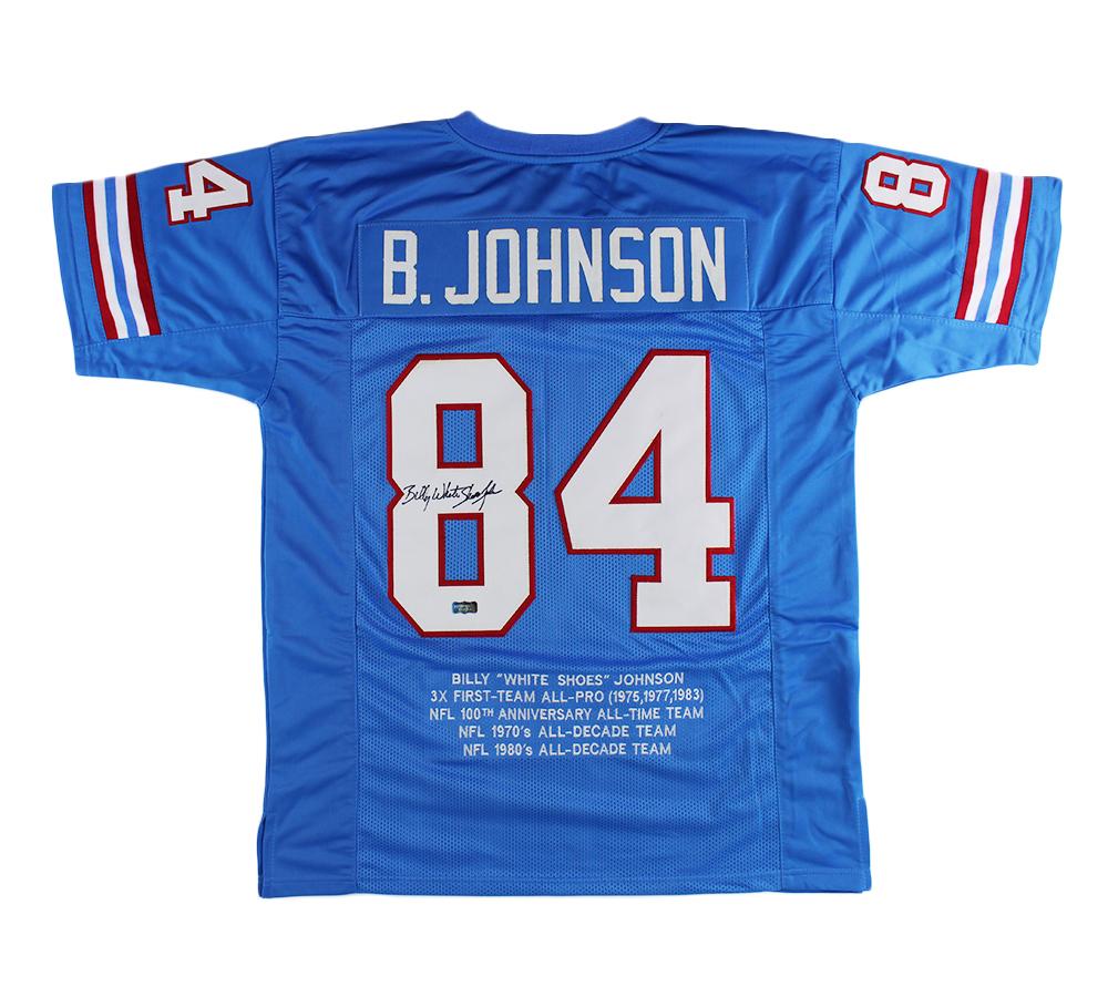 Billy "White Shoes" Johnson Signed Career Highlight Stat Jersey (Radtke) at PristineAuction.com Billy "White Shoes" Johnson Signed Career Highlight Stat Jersey (Radtke) at PristineAuction.com