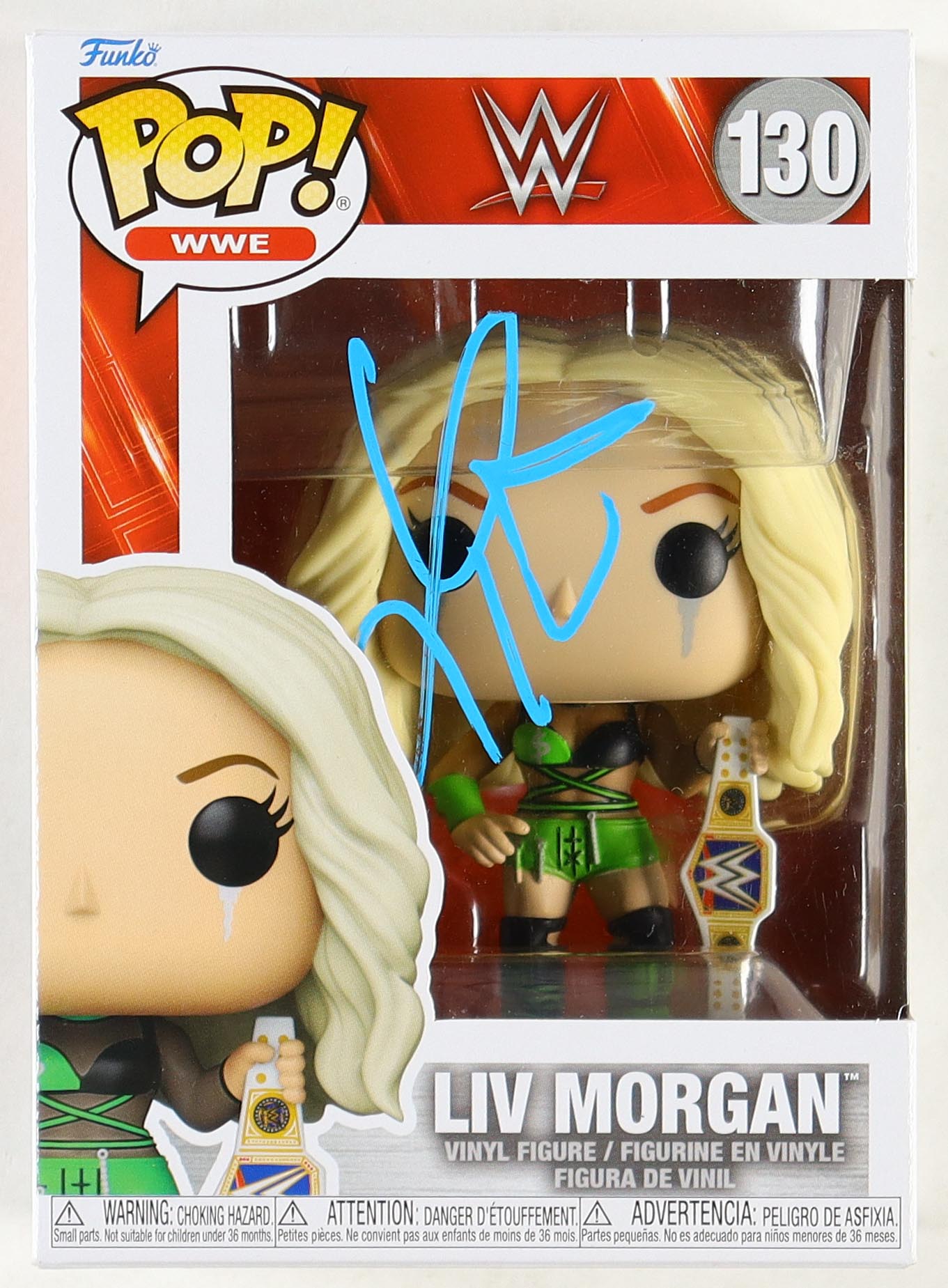 Liv Morgan Signed "WWE" #130 Funko Pop! Vinyl Figure (JSA) at PristineAuction.com Liv Morgan Signed "WWE" #130 Funko Pop! Vinyl Figure (JSA) at PristineAuction.com