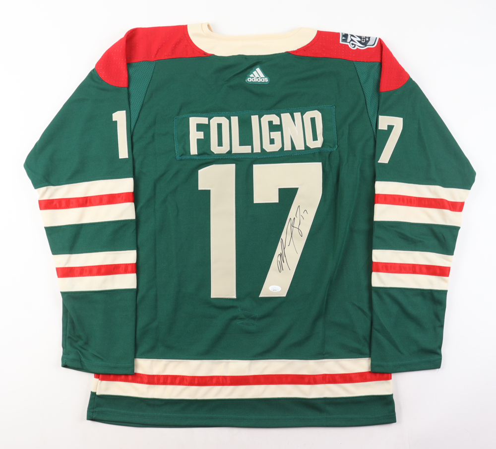 Marcus Foligno Signed Jersey (JSA) at PristineAuction.com Marcus Foligno Signed Jersey (JSA) at PristineAuction.com
