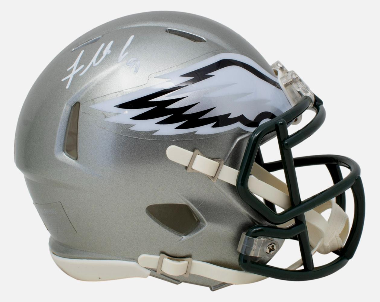 Fletcher Cox Signed Eagles Flash Alternate Speed Mini Helmet with Display Case (Beckett) at PristineAuction.com Fletcher Cox Signed Eagles Flash Alternate Speed Mini Helmet with Display Case (Beckett) at PristineAuction.com