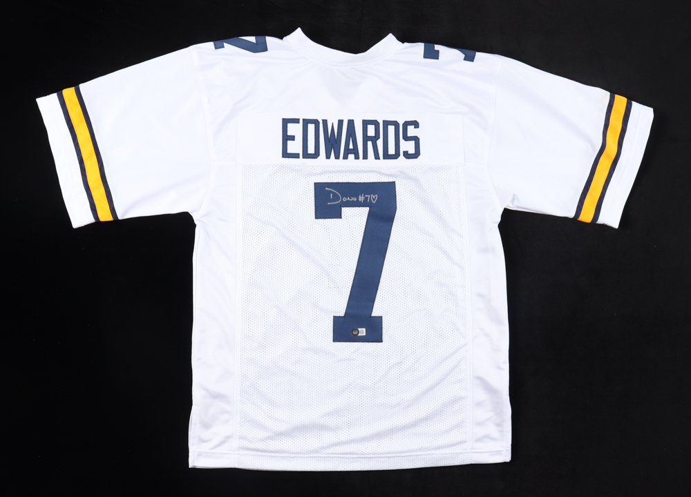 Donovan Edwards Signed Jersey (Beckett) at PristineAuction.com Donovan Edwards Signed Jersey (Beckett) at PristineAuction.com