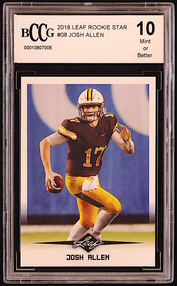 Josh Allen 2018 Leaf Rookie Star #08 RC (BCCG 10) | Pristine Auction