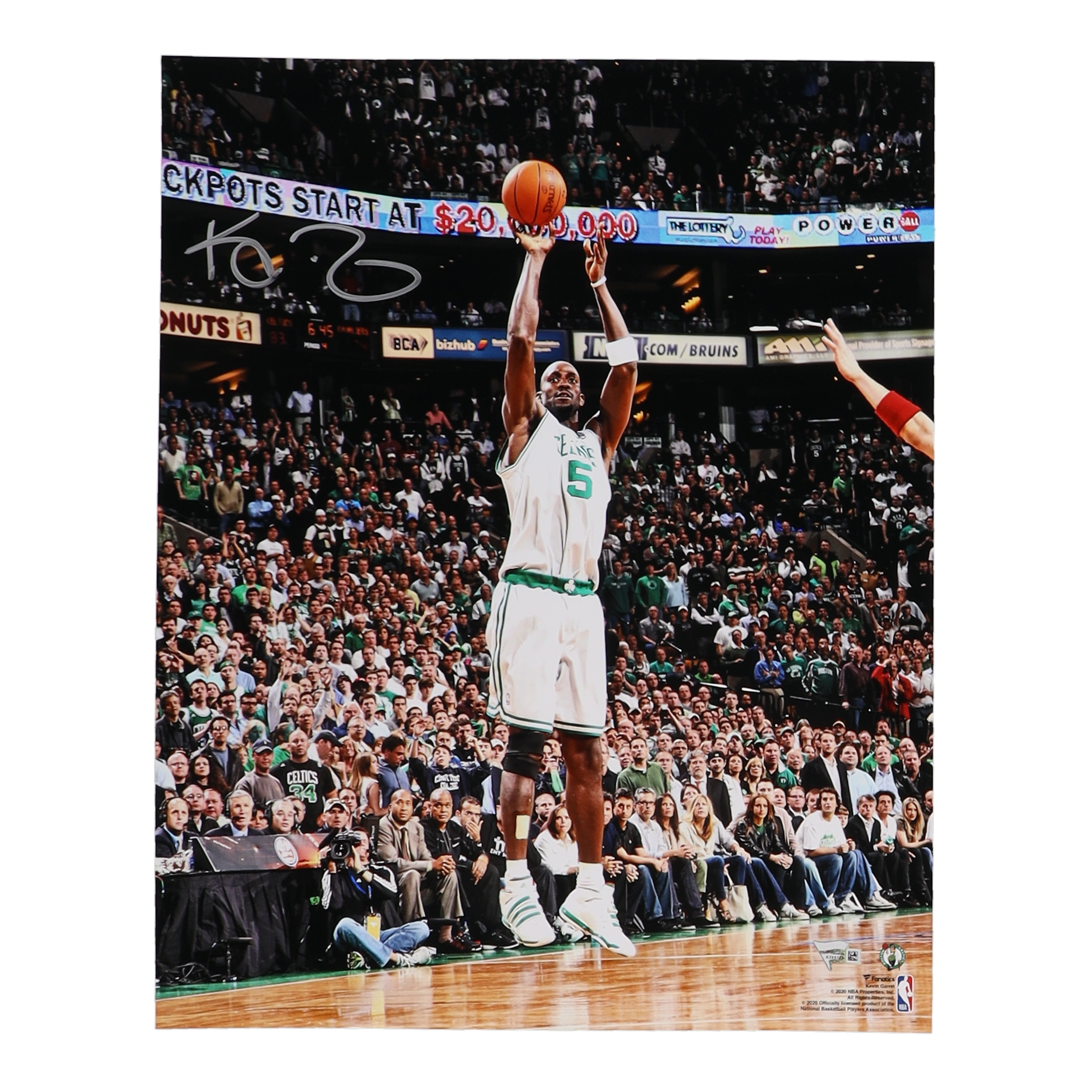 Kevin Garnett Signed Celtics 16x20 Photo (Fanatics) at PristineAuction.com Kevin Garnett Signed Celtics 16x20 Photo (Fanatics) at PristineAuction.com