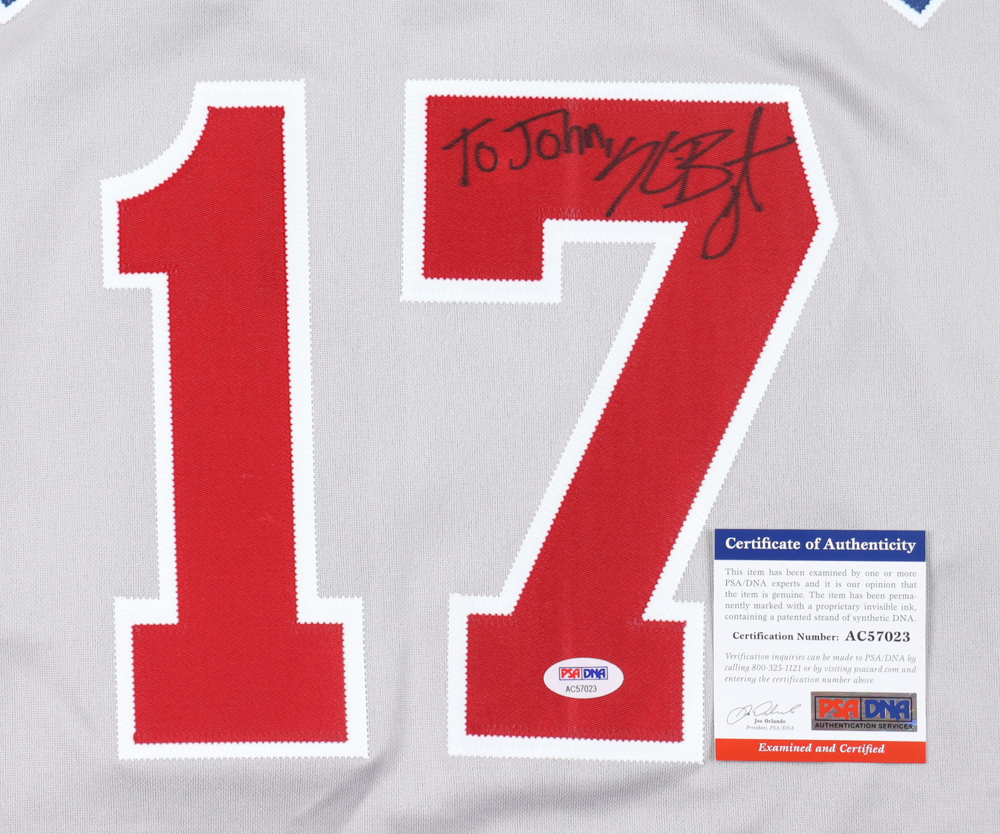 Kris Bryant Signed Cubs Jersey Inscribed "To John," (PSA) at PristineAuction.com Kris Bryant Signed Cubs Jersey Inscribed "To John," (PSA) at PristineAuction.com