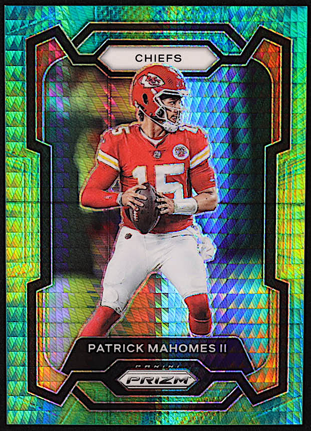 Patrick Mahomes II 2023 Panini Prizm Prizms Hyper #149 #064/175 at PristineAuction.com Patrick Mahomes II 2023 Panini Prizm Prizms Hyper #149 #064/175 at PristineAuction.com