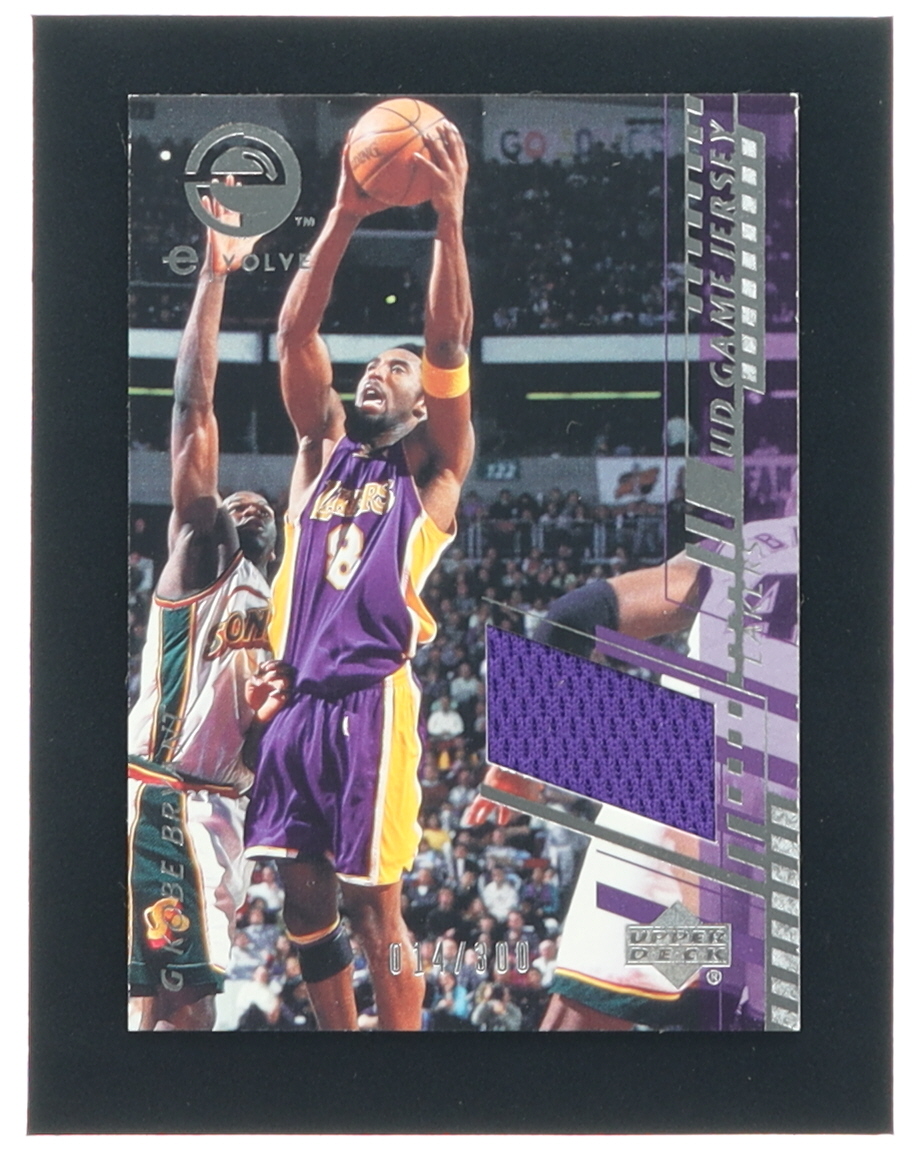 Kobe Bryant 2000-01 Upper Deck e-Card 1 #EC1J Jersey #14/300 at PristineAuction.com Kobe Bryant 2000-01 Upper Deck e-Card 1 #EC1J Jersey #14/300 at PristineAuction.com