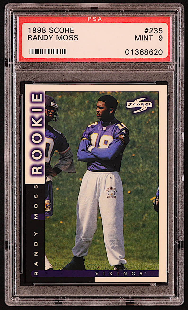 Randy Moss 1998 Score #235 RC (PSA 9) at PristineAuction.com Randy Moss 1998 Score #235 RC (PSA 9) at PristineAuction.com