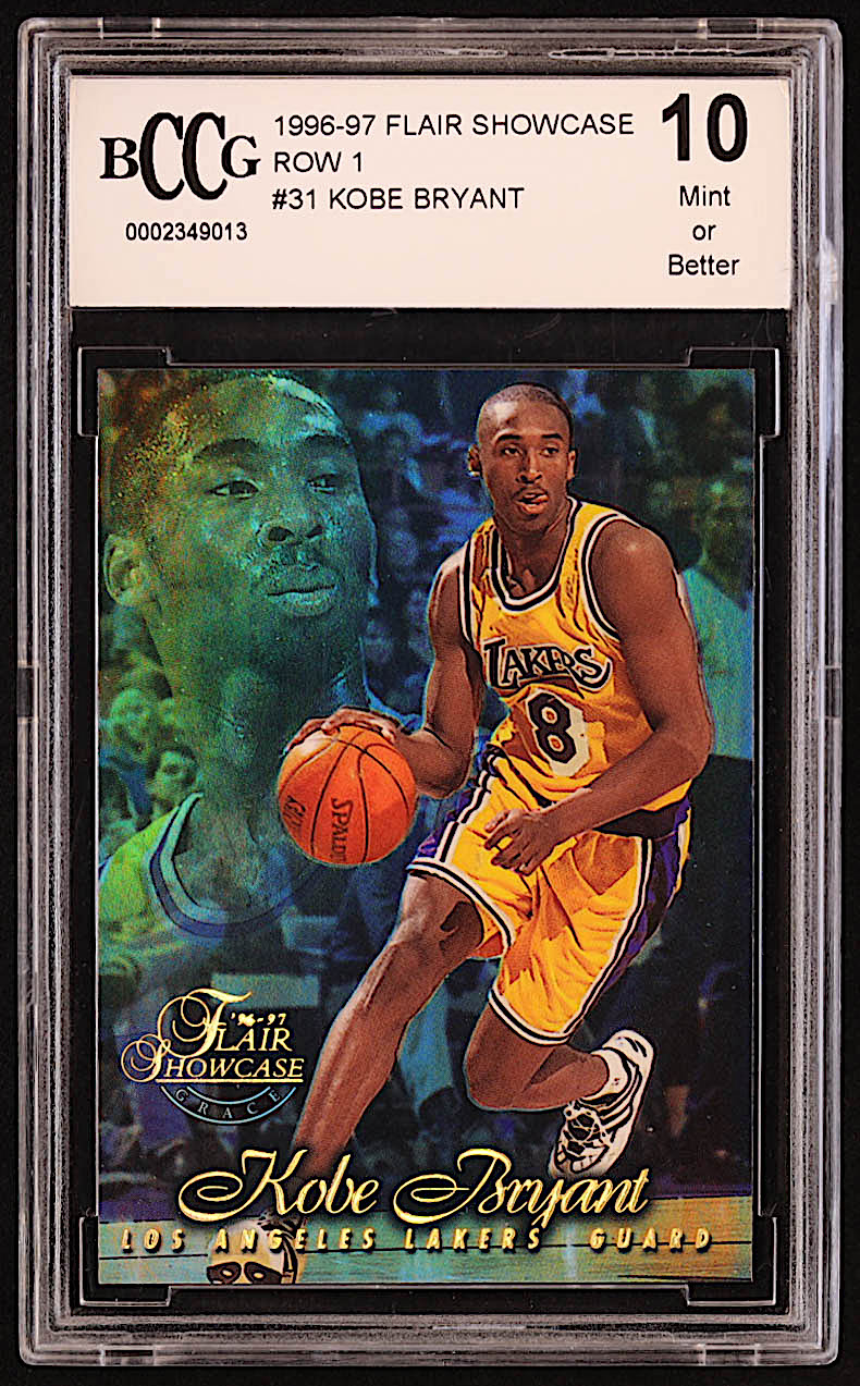 Kobe Bryant 1996-97 Flair Showcase Row 1 #31 RC (BCCG 10) at PristineAuction.com Kobe Bryant 1996-97 Flair Showcase Row 1 #31 RC (BCCG 10) at PristineAuction.com