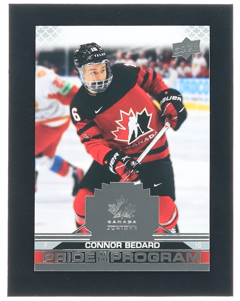 Connor Bedard 2022-23 Upper Deck Team Canada Juniors #78 POP at PristineAuction.com Connor Bedard 2022-23 Upper Deck Team Canada Juniors #78 POP at PristineAuction.com