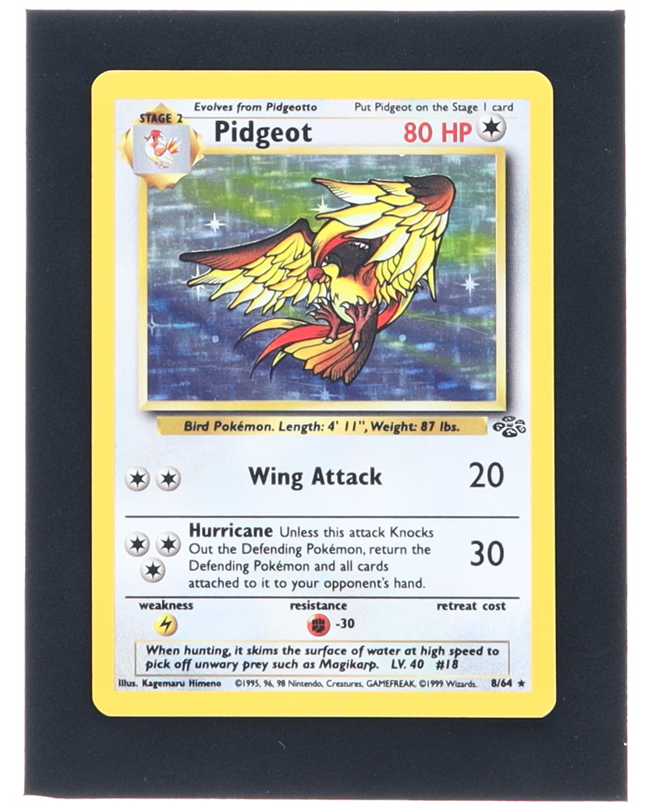 Pidgeot 1999 Pokemon Jungle Unlimited #8 Holo at PristineAuction.com Pidgeot 1999 Pokemon Jungle Unlimited #8 Holo at PristineAuction.com
