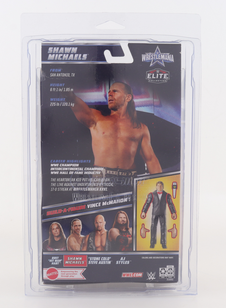 Shawn Michaels Signed WWE Elite Collection Action Figure Inscribed "HBK" (Beckett) at PristineAuction.com Shawn Michaels Signed WWE Elite Collection Action Figure Inscribed "HBK" (Beckett) at PristineAuction.com