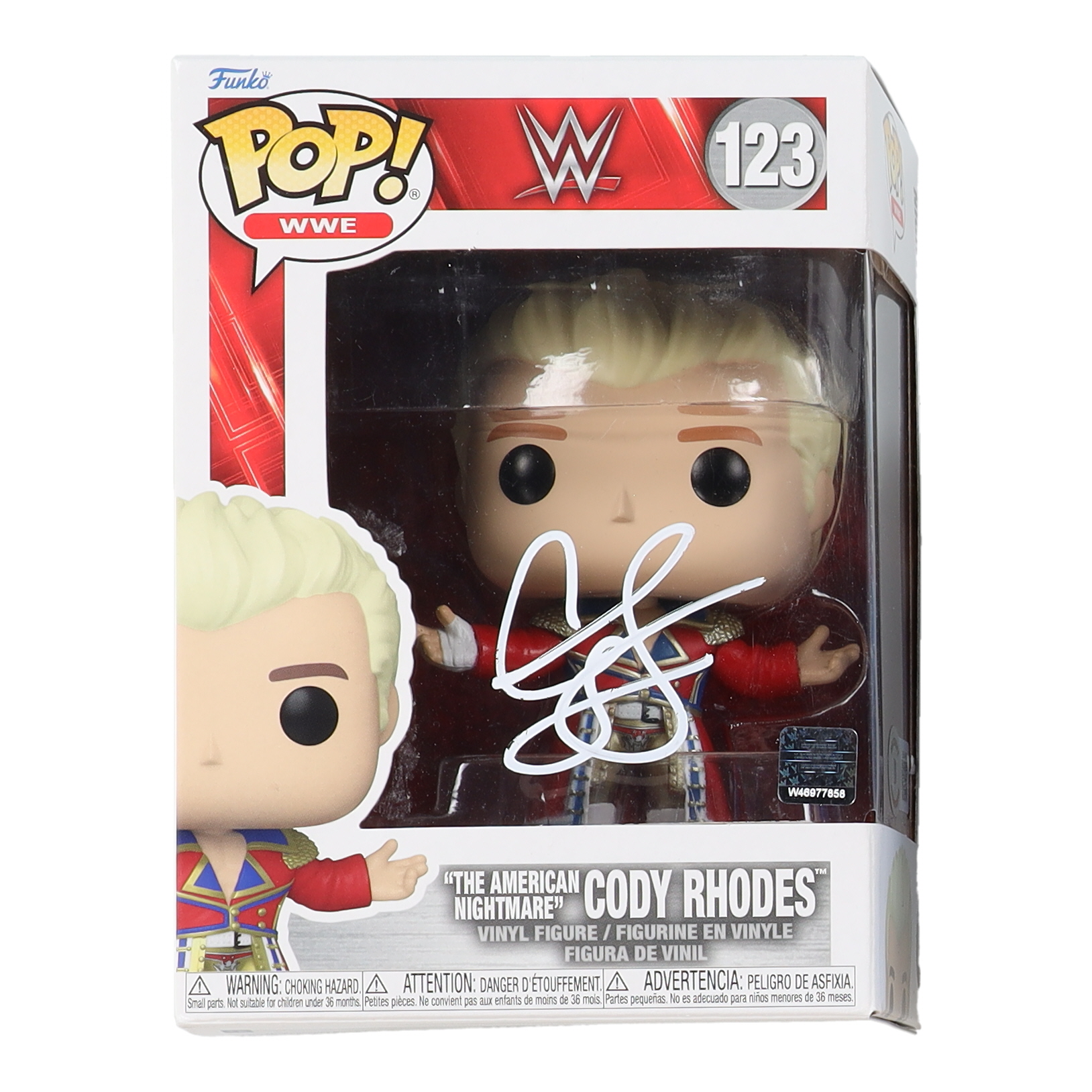 Cody Rhodes Signed WWE #123 Funko Pop! Vinyl Figure (Beckett) at PristineAuction.com Cody Rhodes Signed WWE #123 Funko Pop! Vinyl Figure (Beckett) at PristineAuction.com