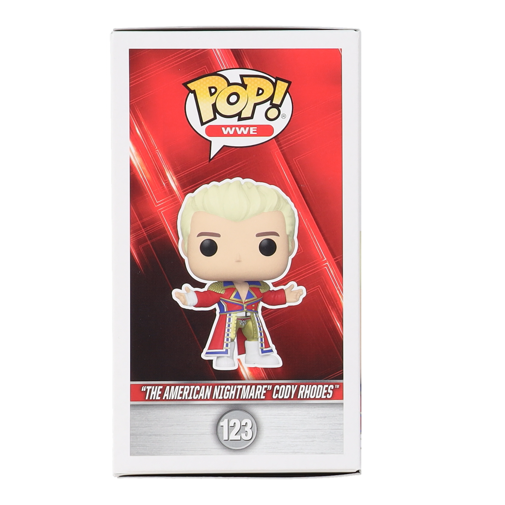 Cody Rhodes Signed WWE #123 Funko Pop! Vinyl Figure (Beckett) at PristineAuction.com Cody Rhodes Signed WWE #123 Funko Pop! Vinyl Figure (Beckett) at PristineAuction.com