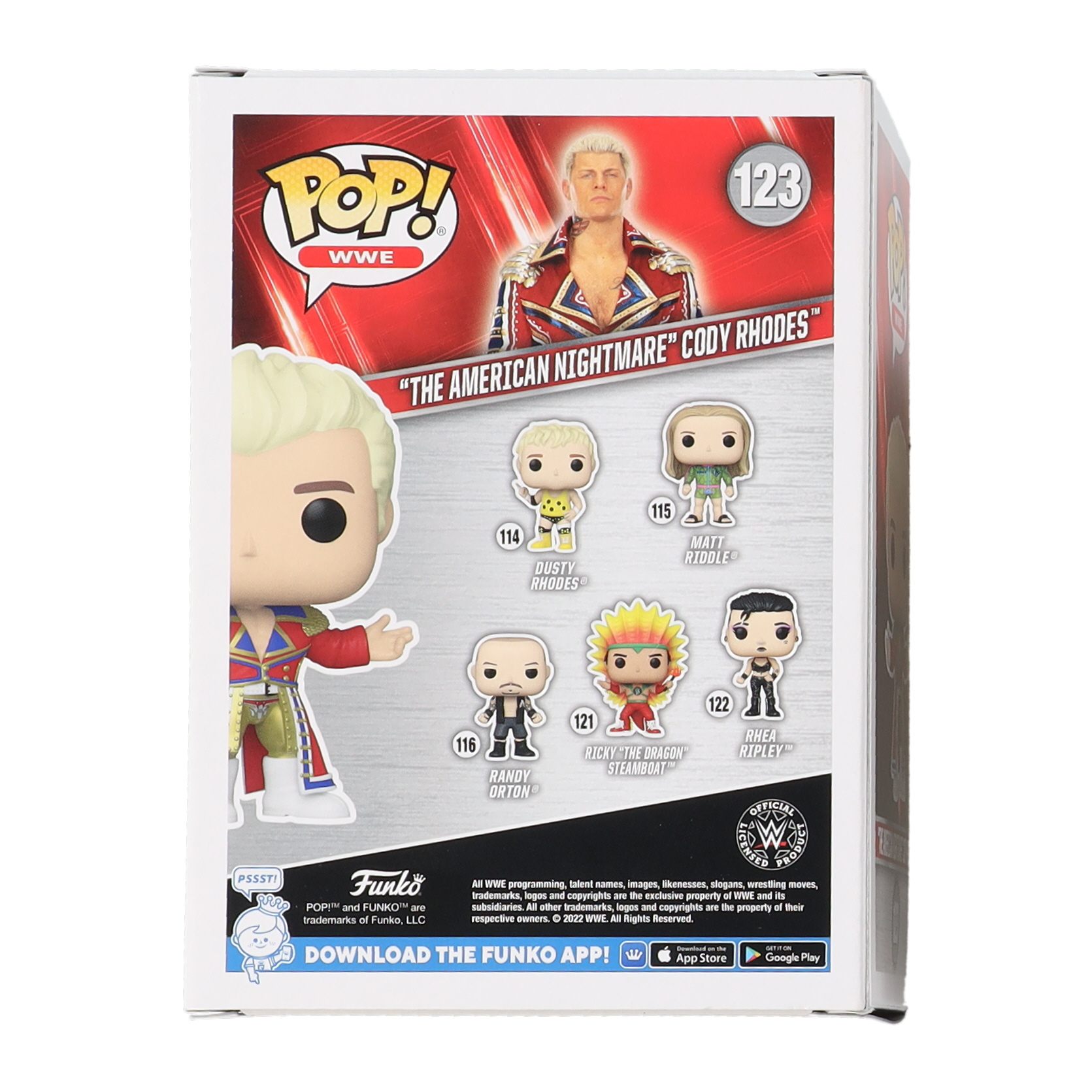 Cody Rhodes Signed WWE #123 Funko Pop! Vinyl Figure (Beckett) at PristineAuction.com Cody Rhodes Signed WWE #123 Funko Pop! Vinyl Figure (Beckett) at PristineAuction.com
