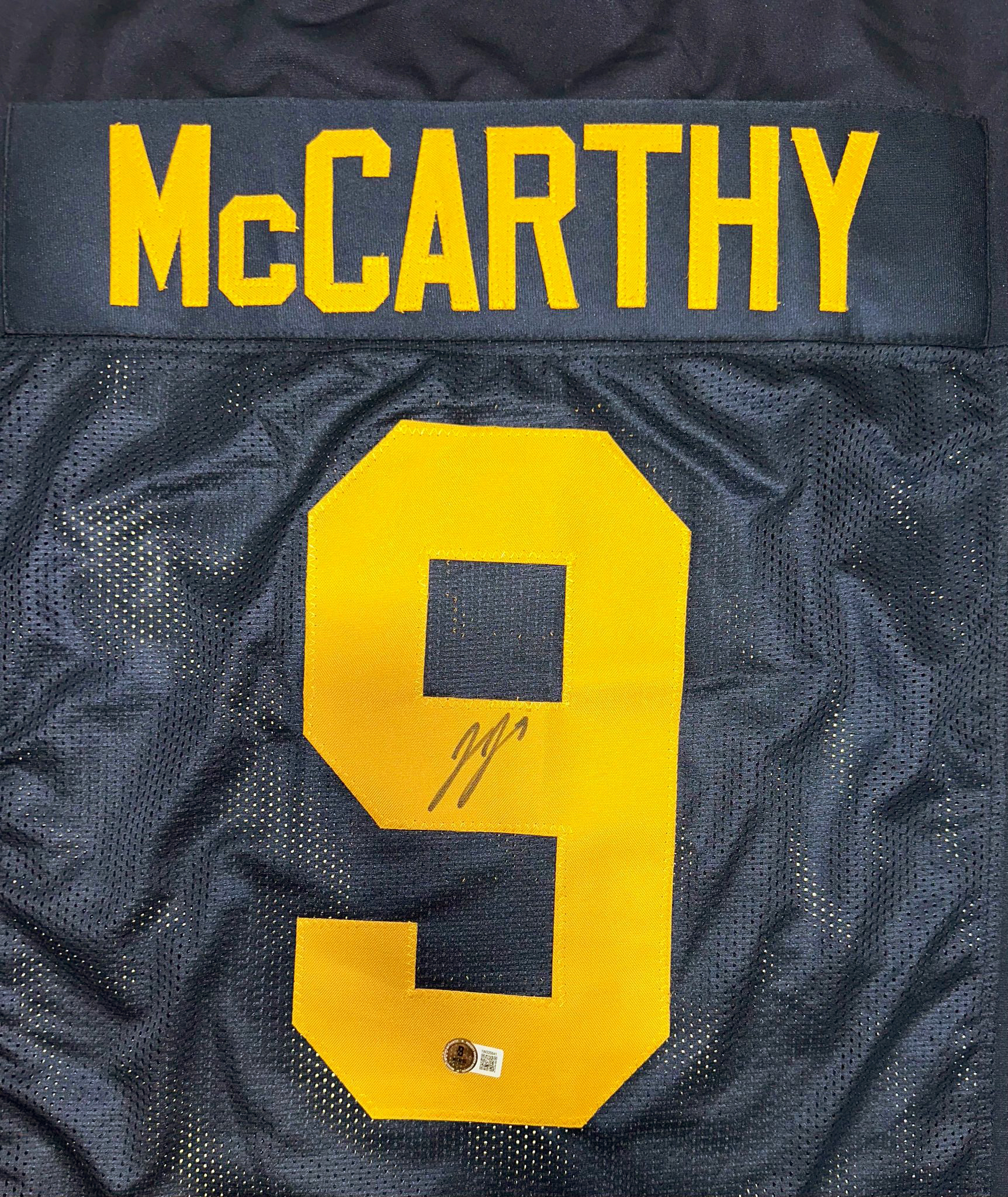 JJ McCarthy Signed Jersey (Beckett) at PristineAuction.com JJ McCarthy Signed Jersey (Beckett) at PristineAuction.com