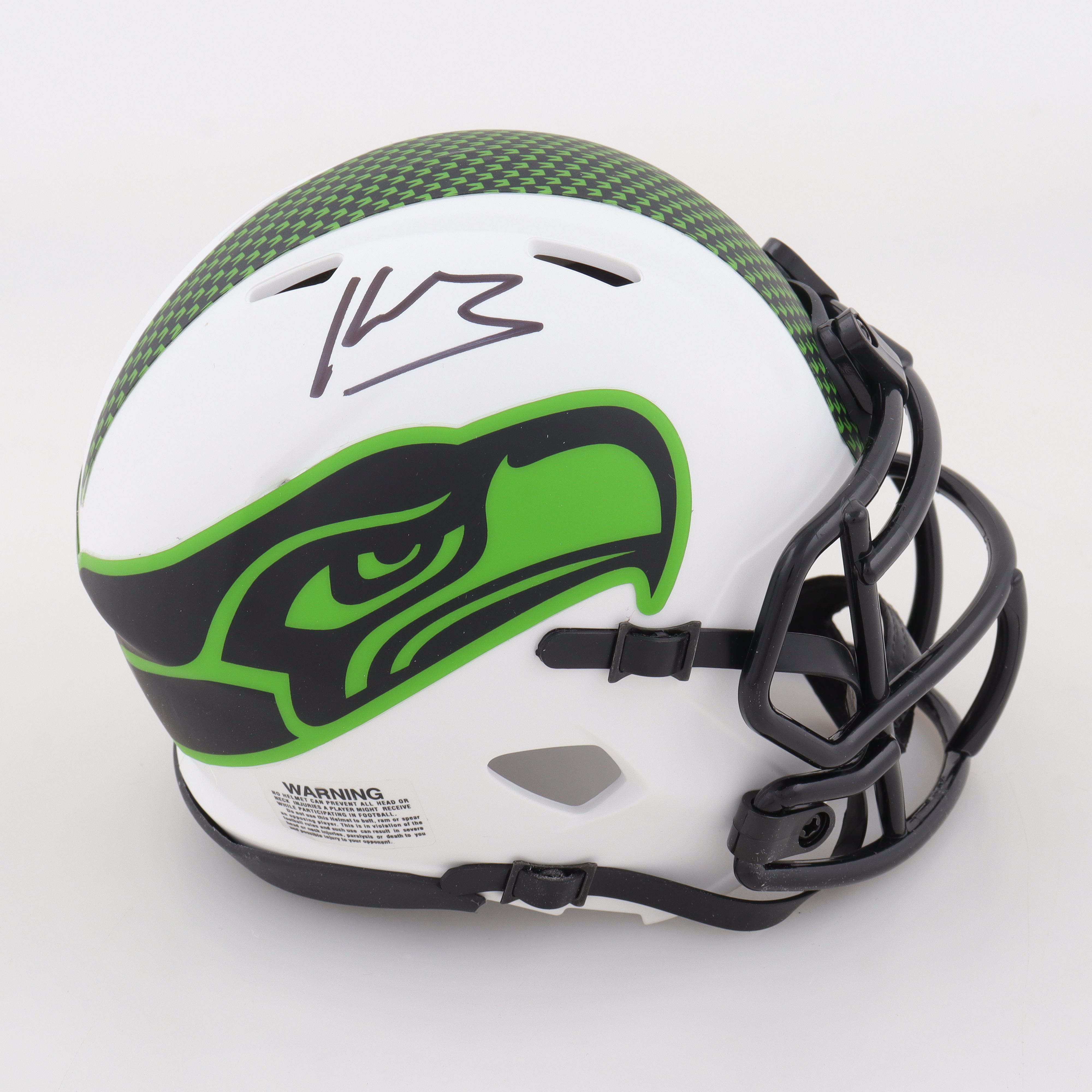 Kenneth Walker Signed Seahawks Lunar Eclipse Alternate Speed Mini Helmet (Beckett) at PristineAuction.com Kenneth Walker Signed Seahawks Lunar Eclipse Alternate Speed Mini Helmet (Beckett) at PristineAuction.com