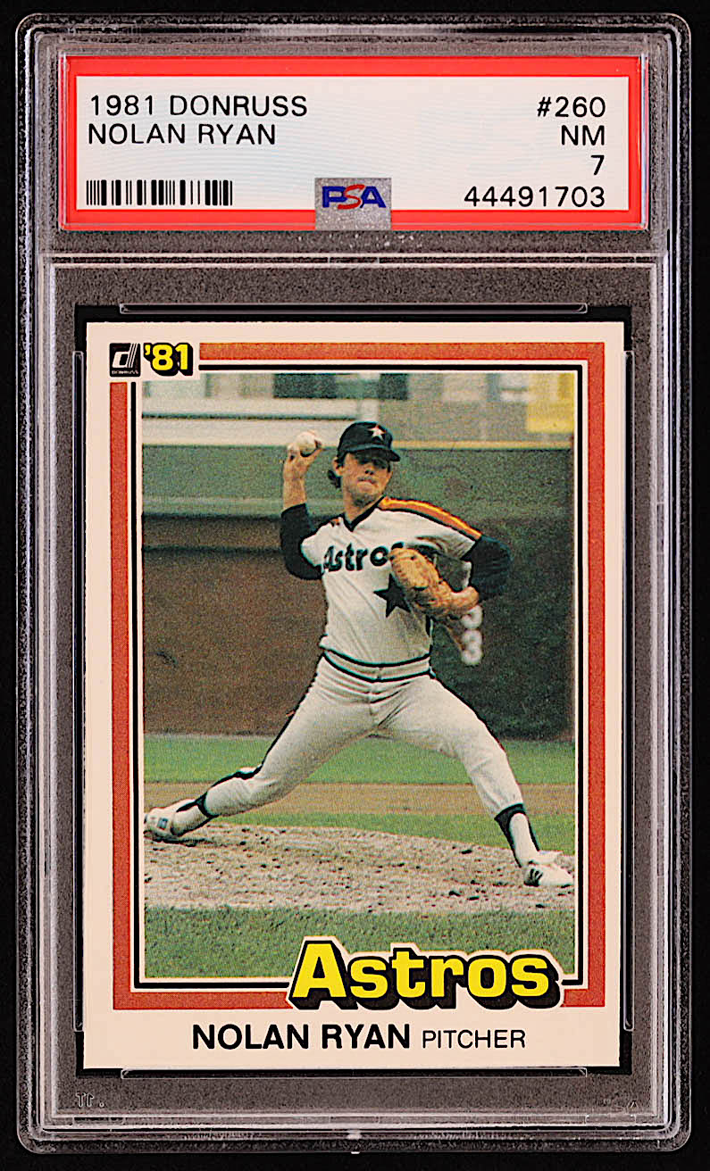 Nolan Ryan 1981 Donruss #260 (PSA 7) at PristineAuction.com Nolan Ryan 1981 Donruss #260 (PSA 7) at PristineAuction.com
