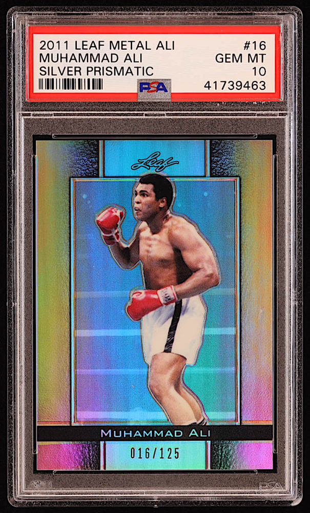 Muhammad Ali 2011 Leaf Muhammad Ali Metal Prismatic Silver #16 #016/125 ...