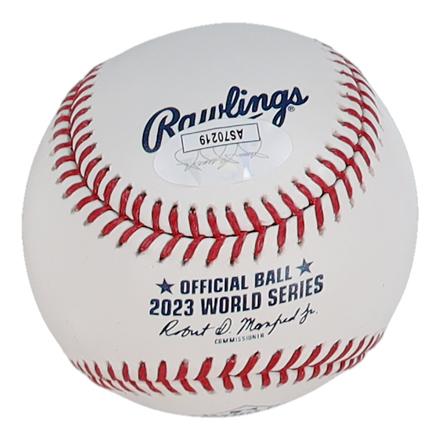 Bruce Bochy Signed 2023 World Series Logo Baseball (JSA) at PristineAuction.com Bruce Bochy Signed 2023 World Series Logo Baseball (JSA) at PristineAuction.com