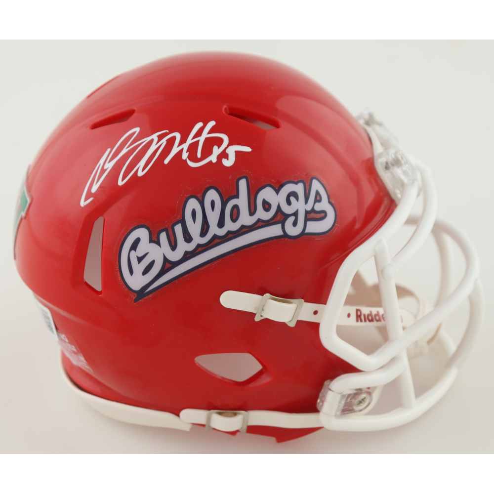Davante Adams Signed Fresno State Bulldogs Speed Mini Helmet (Beckett) at PristineAuction.com