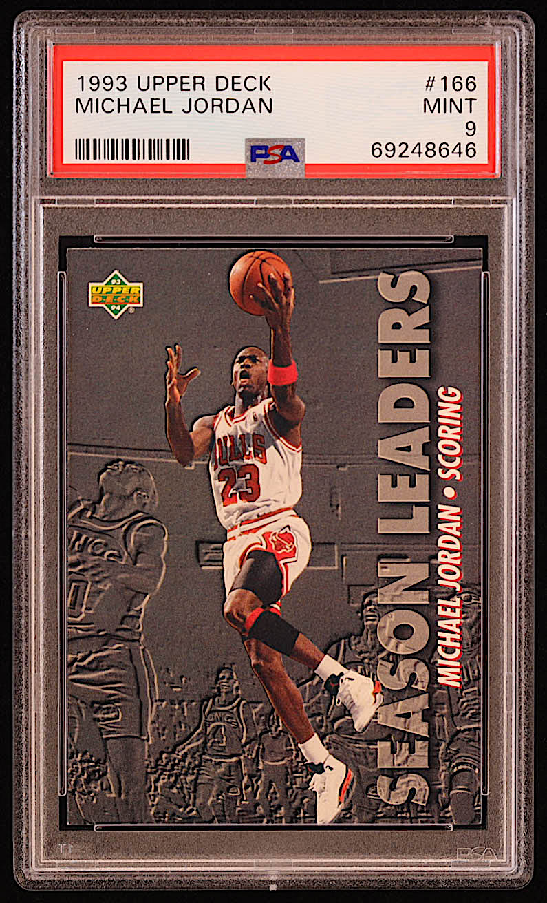 Michael Jordan 1993-94 Upper Deck #166 SL (PSA 9) at PristineAuction.com Michael Jordan 1993-94 Upper Deck #166 SL (PSA 9) at PristineAuction.com