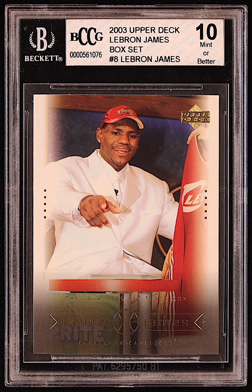 LeBron James 2003 Upper Deck LeBron James Box Set #8 RC / The Cavs Get Their Man (BCCG 10) at PristineAuction.com LeBron James 2003 Upper Deck LeBron James Box Set #8 RC / The Cavs Get Their Man (BCCG 10) at PristineAuction.com