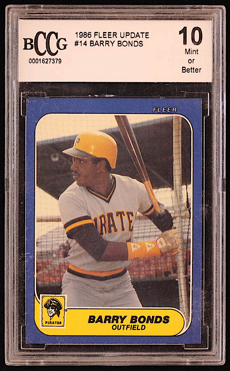 Barry Bonds 1986 Fleer Update #U14 XRC (BCCG 10) at PristineAuction.com Barry Bonds 1986 Fleer Update #U14 XRC (BCCG 10) at PristineAuction.com