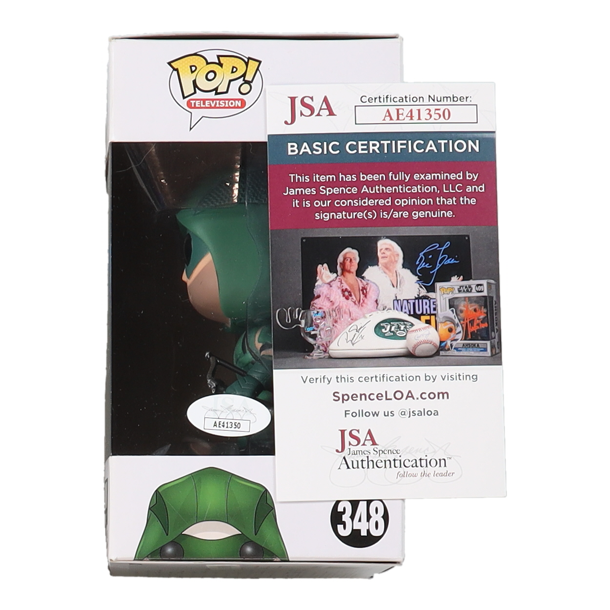 Stephen Amell Signed "Arrow" #348 The Green Arrow Funko Pop! Vinyl Figure (JSA) at PristineAuction.com Stephen Amell Signed "Arrow" #348 The Green Arrow Funko Pop! Vinyl Figure (JSA) at PristineAuction.com