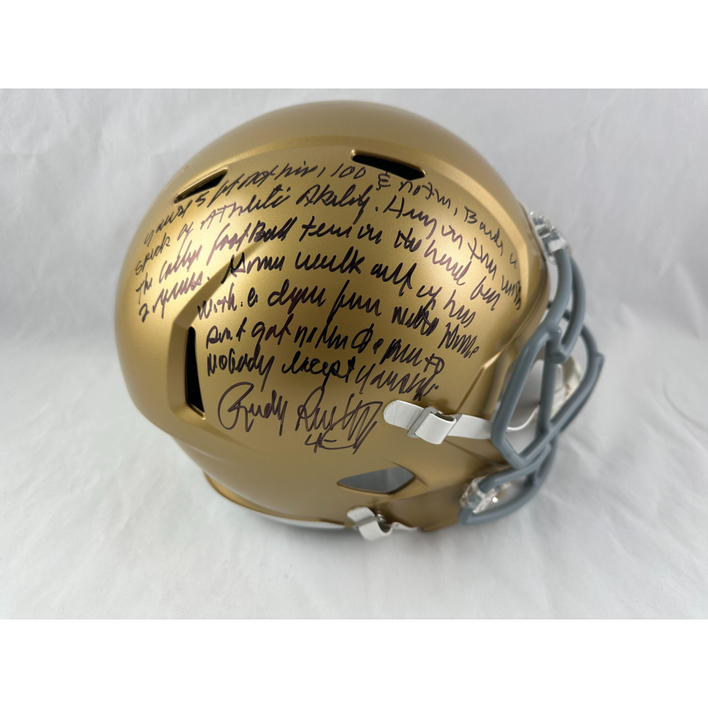 authentic notre dame football helmet Fighting Irish Riddell Full Size Speed coated face mask Marcus Freeman Notre Dame Fighting