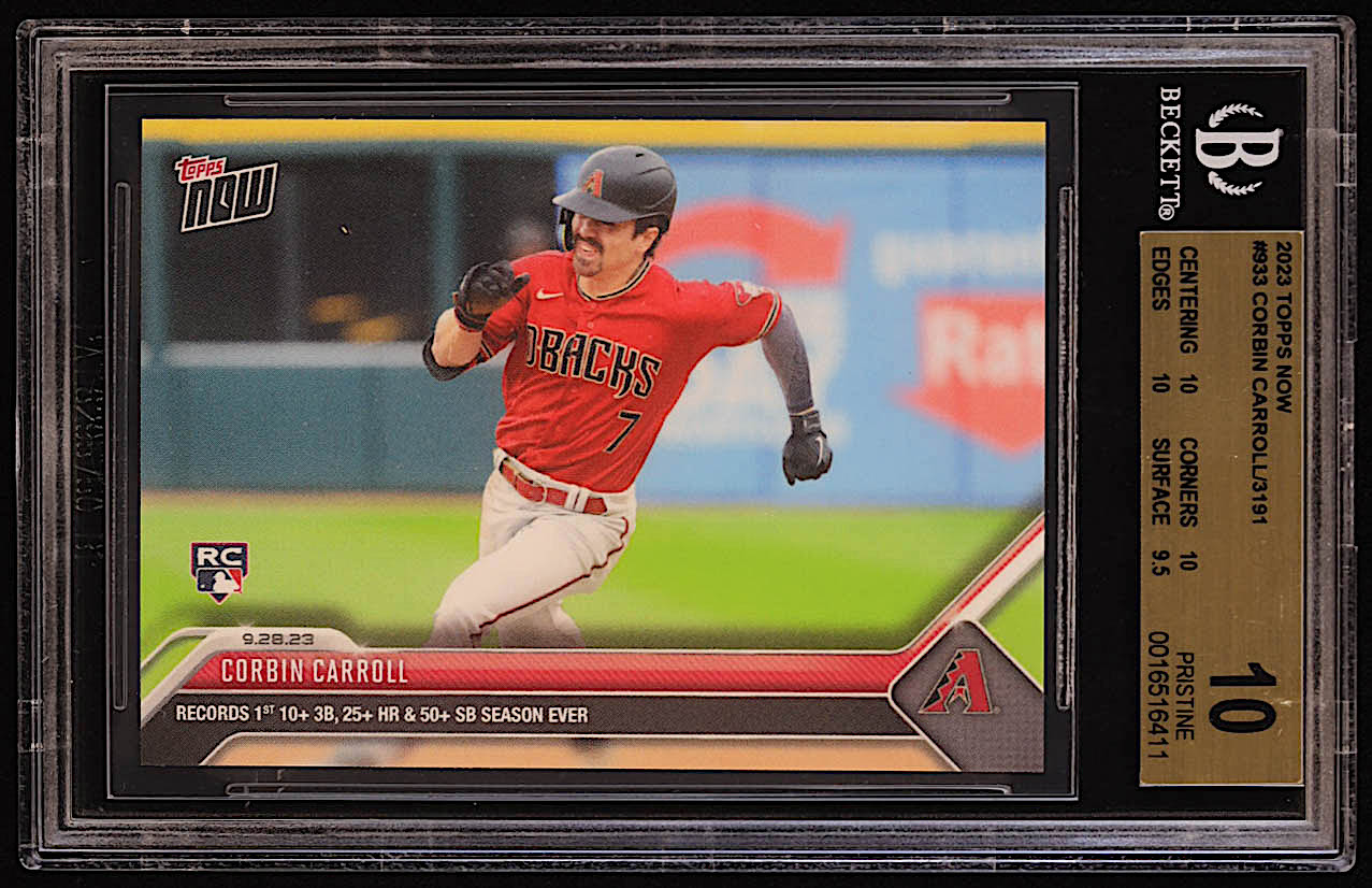 Corbin Carroll 2023 Topps Now #933 RC (BGS 10) at PristineAuction.com Corbin Carroll 2023 Topps Now #933 RC (BGS 10) at PristineAuction.com