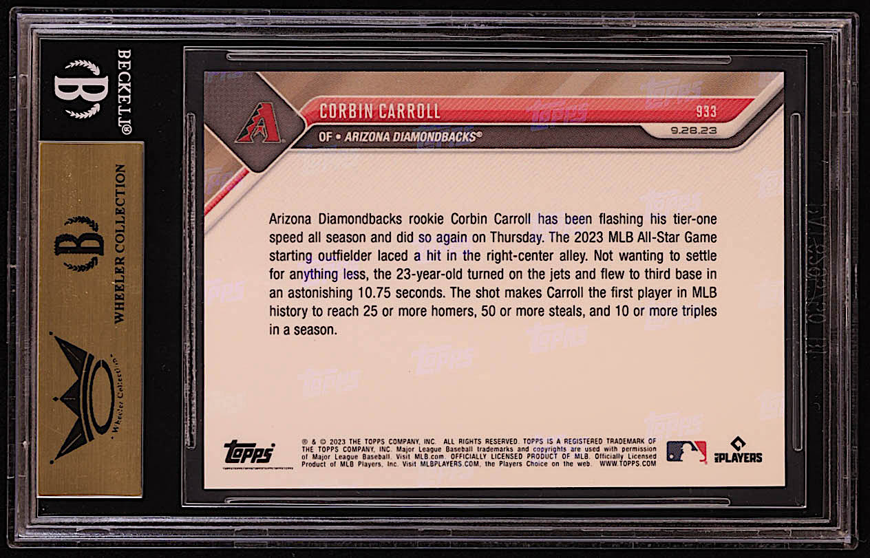 Corbin Carroll 2023 Topps Now #933 RC (BGS 10) at PristineAuction.com Corbin Carroll 2023 Topps Now #933 RC (BGS 10) at PristineAuction.com