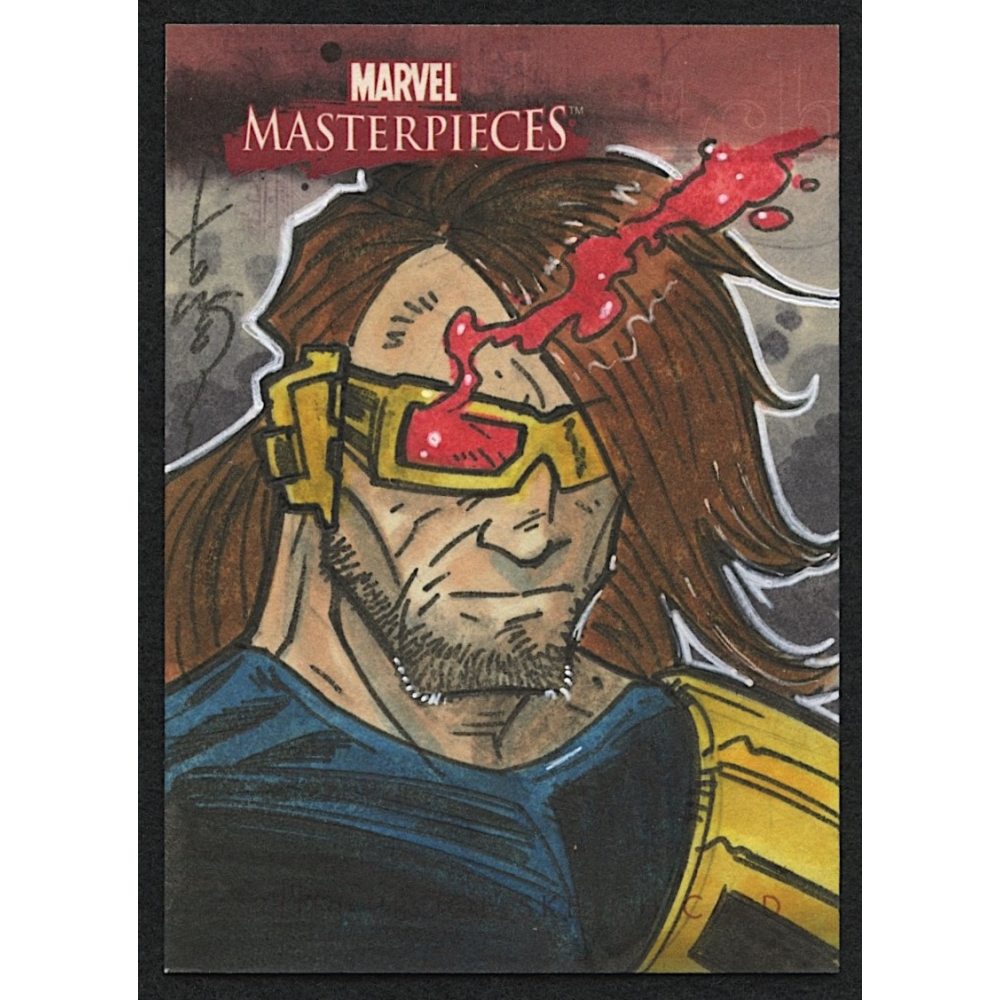 Cyclops | 2008 Sybox Marvel Masterpieces Original Art Sketch Card by ...