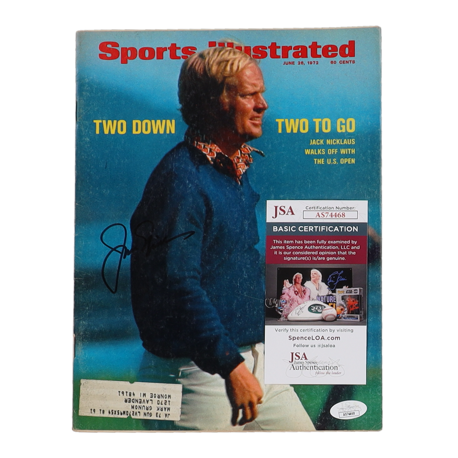 Jack Nicklaus Signed 1972 "Sports Illustrated" Magazine (JSA) at PristineAuction.com Jack Nicklaus Signed 1972 "Sports Illustrated" Magazine (JSA) at PristineAuction.com