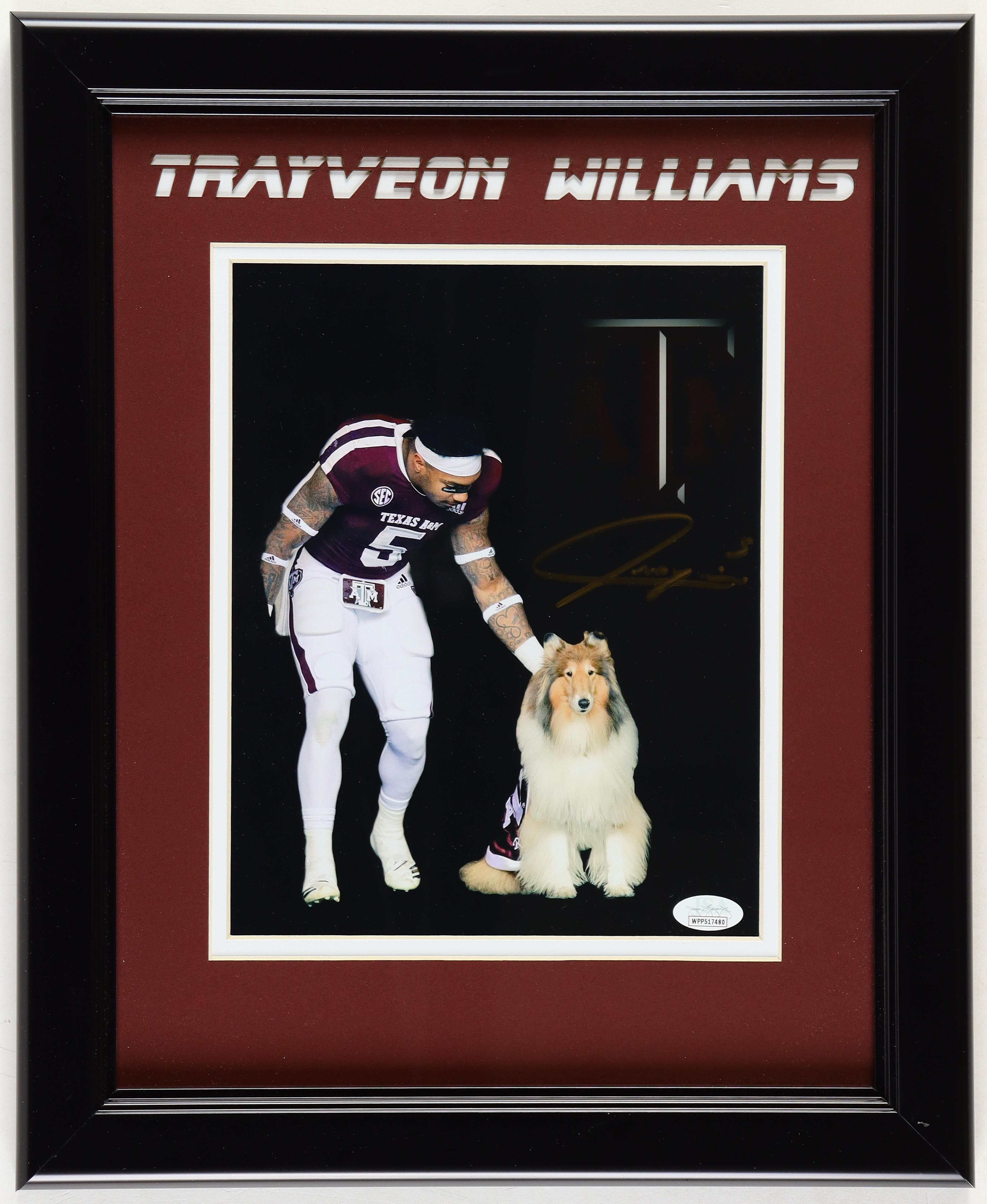 Trayveon Williams Signed Texas A&M Custom Framed Photo Display (JSA) at PristineAuction.com Trayveon Williams Signed Texas A&M Custom Framed Photo Display (JSA) at PristineAuction.com