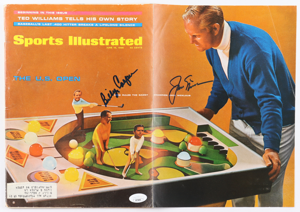 Billy Casper Jack Nicklaus Signed 1968 Sports Illustrated Magazine billy-casper-jack-nicklaus-signed-1968-sports-illustrated-magazine