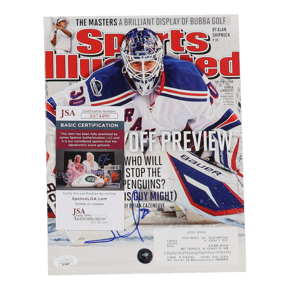 Henrik Lundqvist New York Rangers Autographed White Fanatics