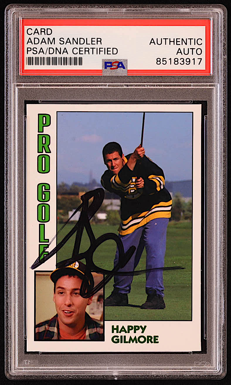 Adam Sandler Signed Custom Trading Card (PSA) at PristineAuction.com Adam Sandler Signed Custom Trading Card (PSA) at PristineAuction.com