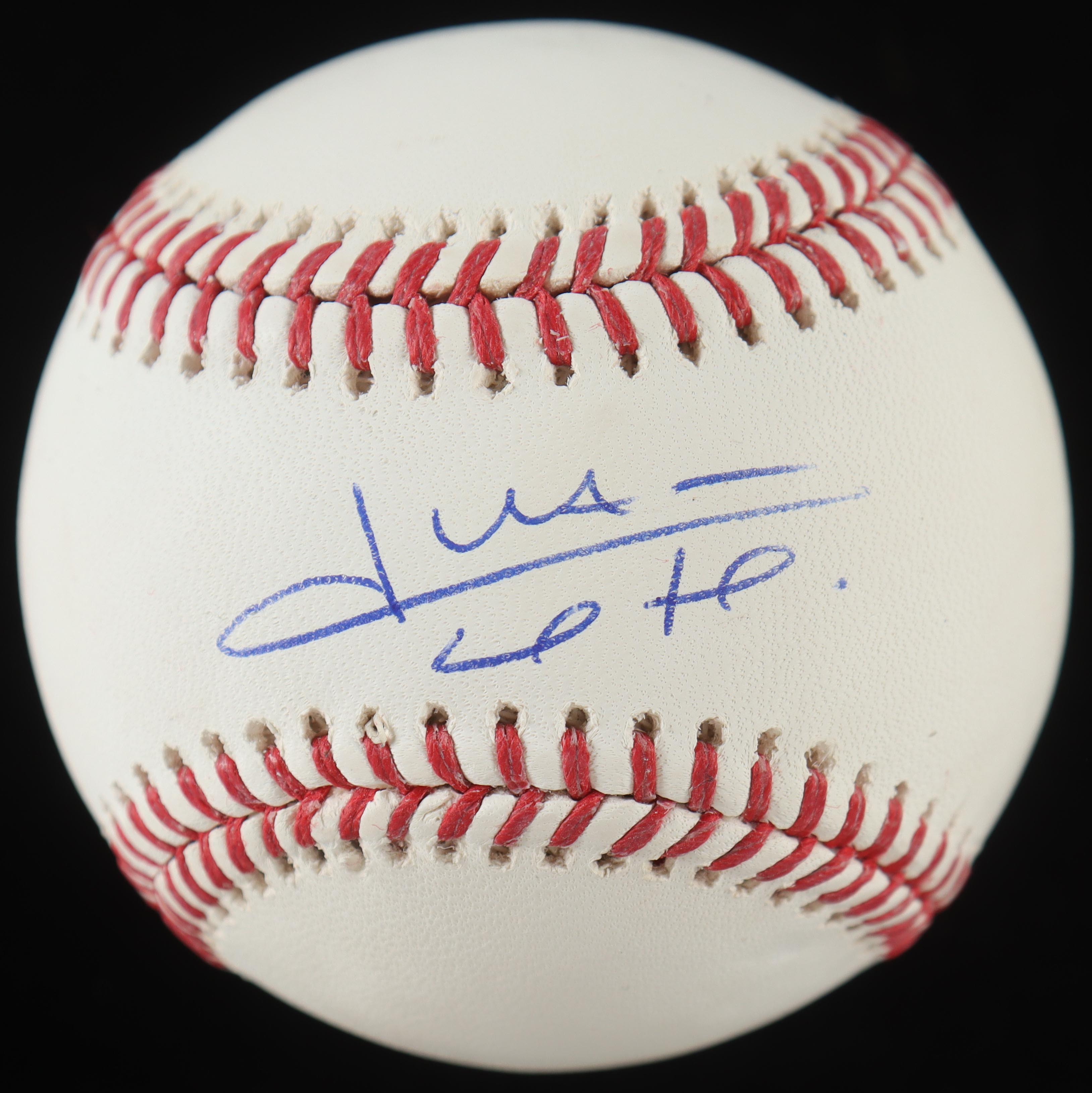Juan Soto Signed 2019 World Series Logo Baseball (JSA & Beckett) at PristineAuction.com Juan Soto Signed 2019 World Series Logo Baseball (JSA & Beckett) at PristineAuction.com