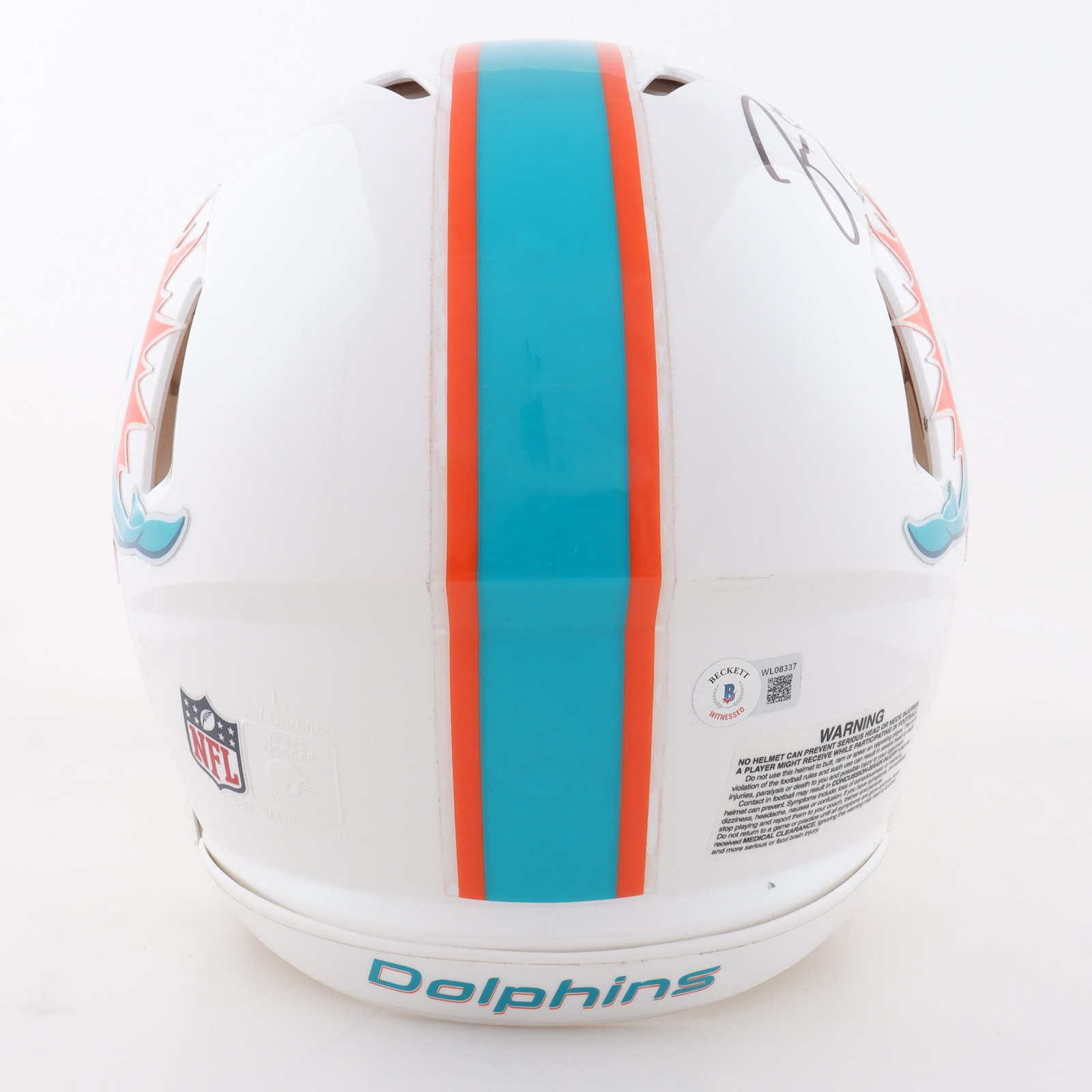 Jason Taylor Signed Dolphins Full-Size Speed Helmet (Beckett) at PristineAuction.com Jason Taylor Signed Dolphins Full-Size Speed Helmet (Beckett) at PristineAuction.com