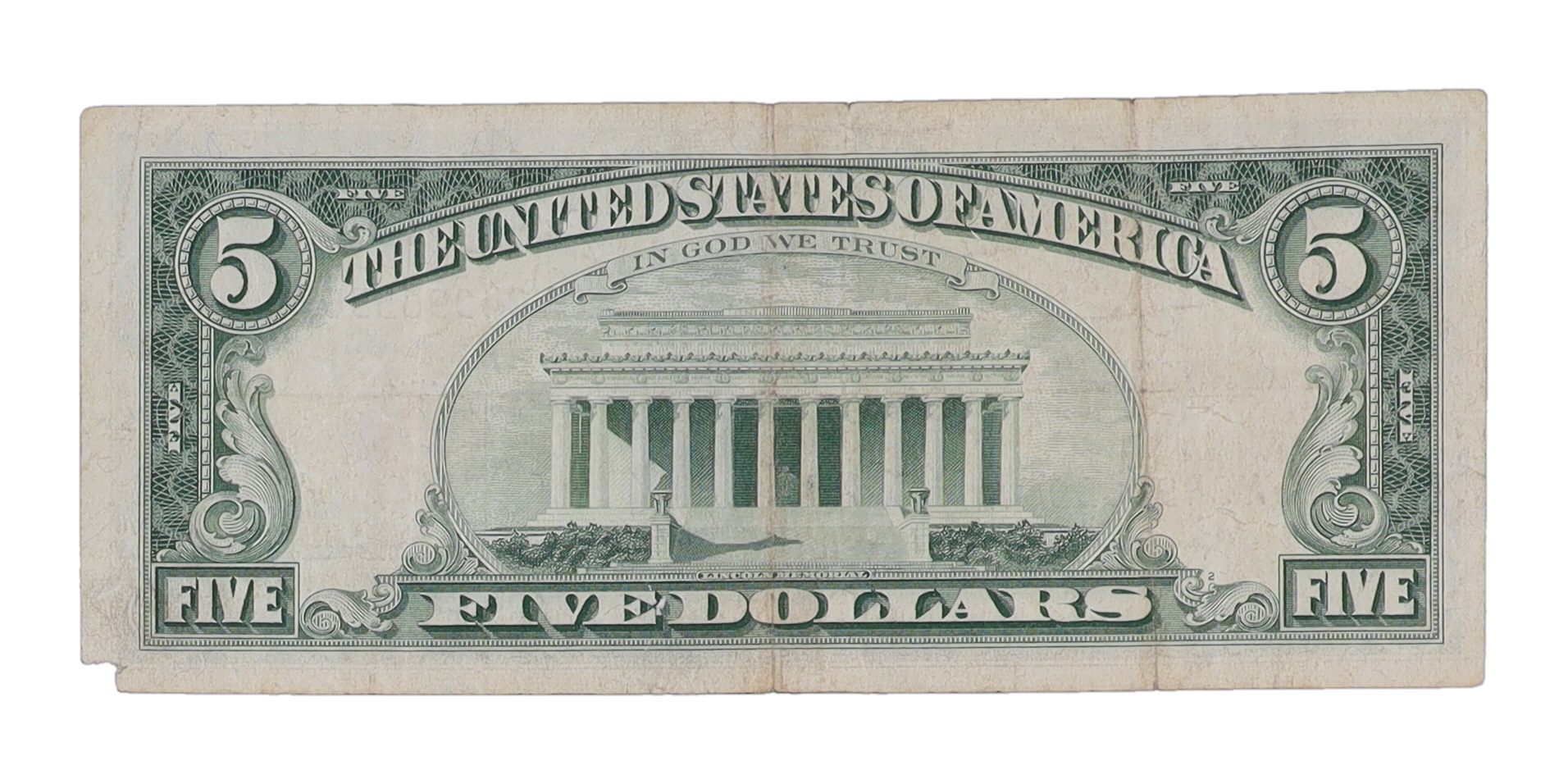 1963 U.S. $5 Legal Tender Note - Red Seal (AA Block) | Pristine Auction