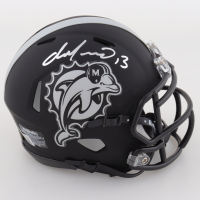 Dan Marino Signed Dolphins Matte Black Speed Mini Helmet (Beckett) at PristineAuction.com