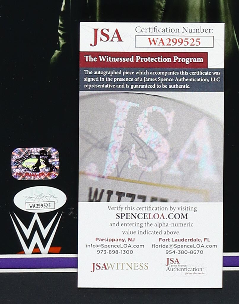 The Undertaker Signed WWE Custom Framed Photo Display (JSA & Undertaker) at PristineAuction.com The Undertaker Signed WWE Custom Framed Photo Display (JSA & Undertaker) at PristineAuction.com