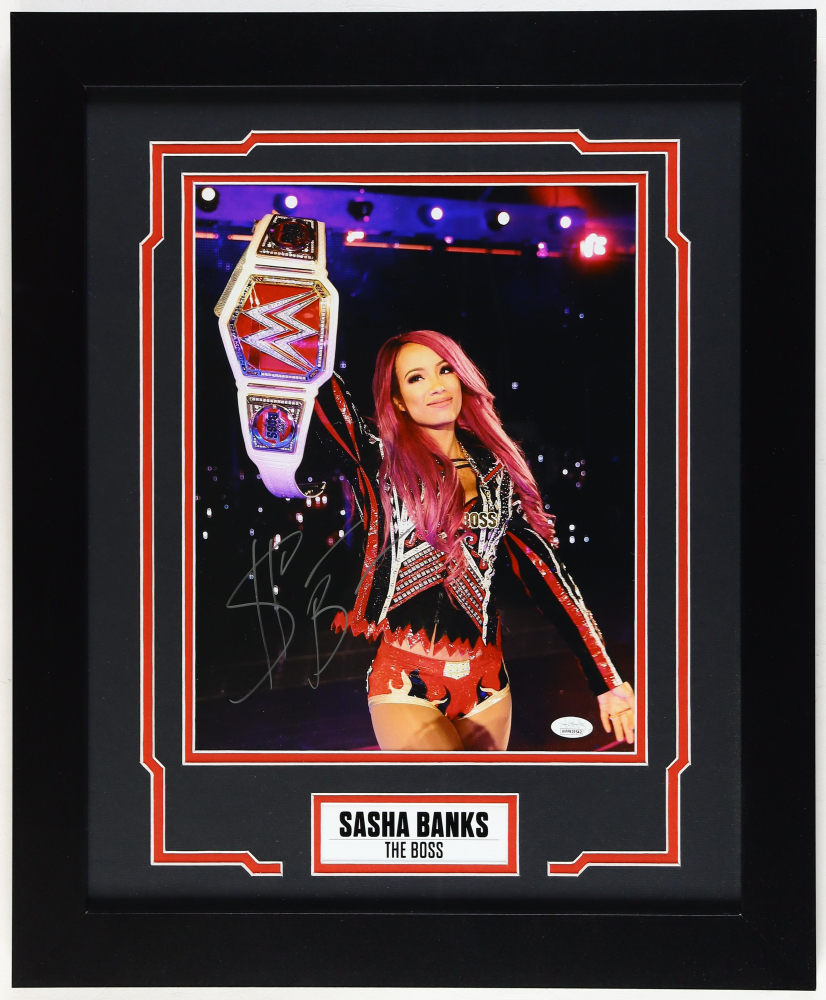 Sasha Banks Signed WWE Custom Framed Photo Display (JSA) | Pristine Auction